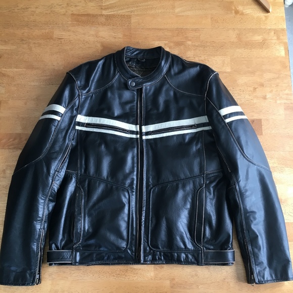 Leather Motorcycle Jacket - Picture 4 of 7